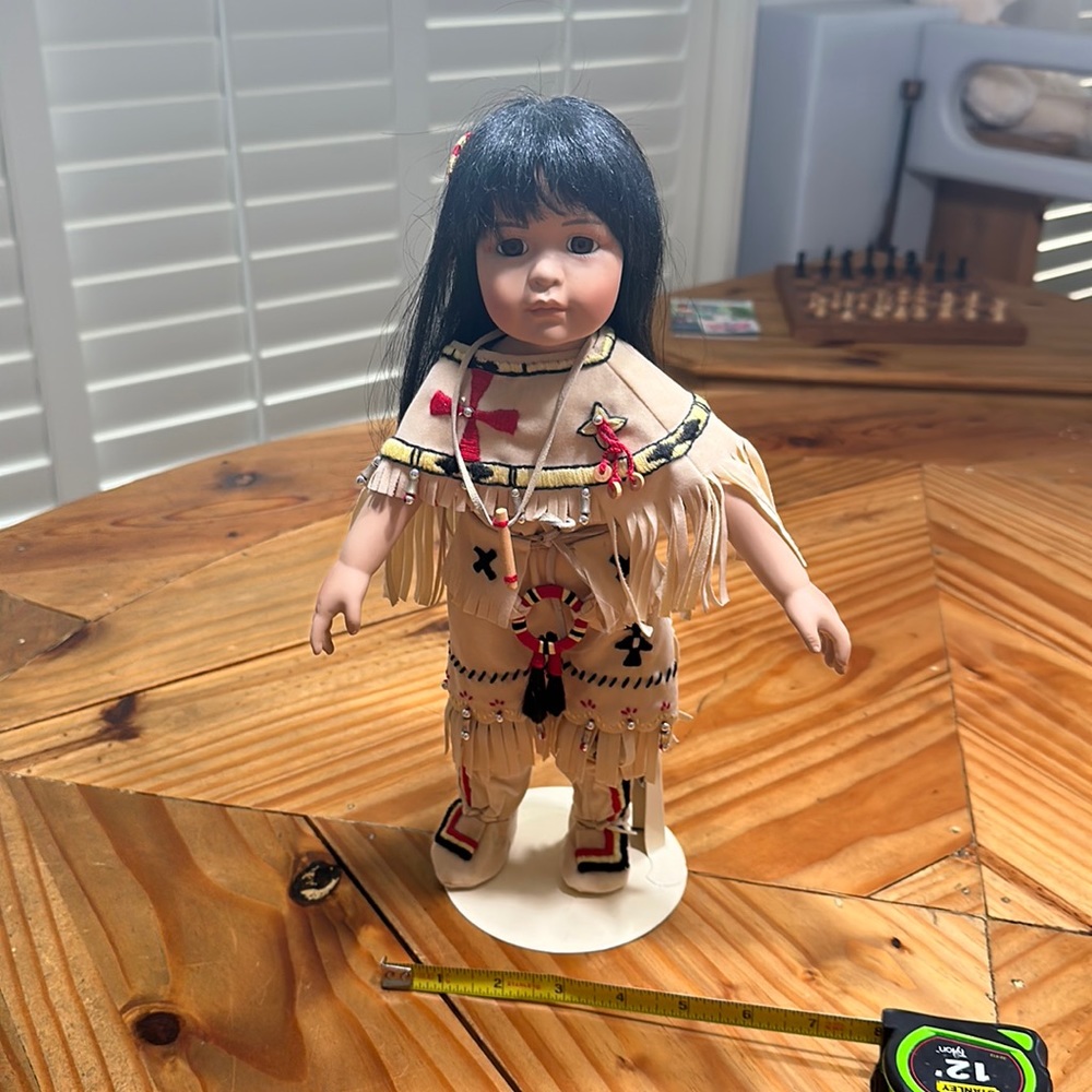 Native American Collectible Porcelain Doll